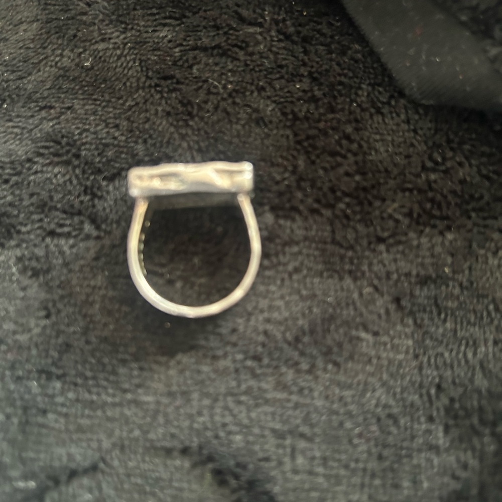 Silpada tooled leather Ring size 9 - Picture 3 of 3